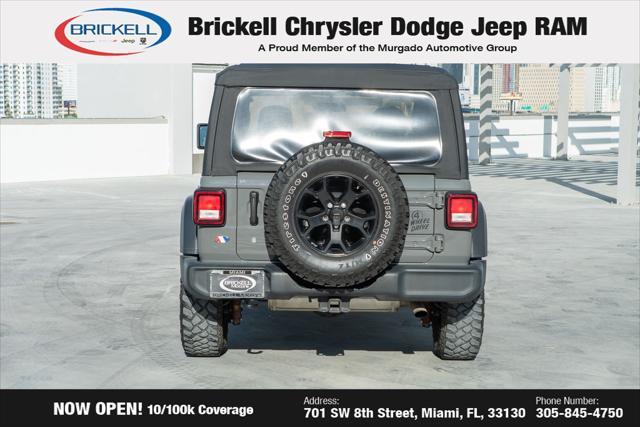 used 2021 Jeep Wrangler car, priced at $25,589