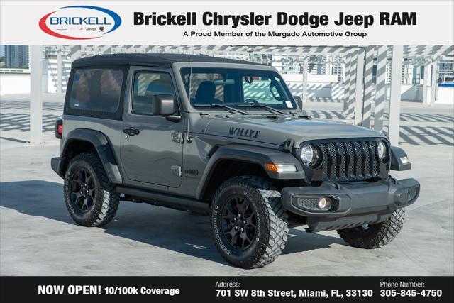 used 2021 Jeep Wrangler car, priced at $25,589