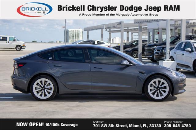 used 2023 Tesla Model 3 car, priced at $22,495