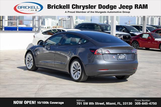 used 2023 Tesla Model 3 car, priced at $22,495