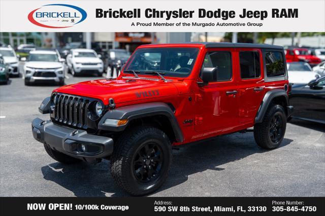 used 2020 Jeep Wrangler Unlimited car, priced at $27,871