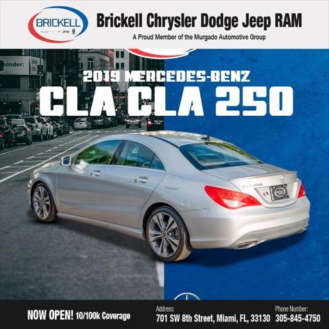 used 2019 Mercedes-Benz CLA 250 car, priced at $17,896