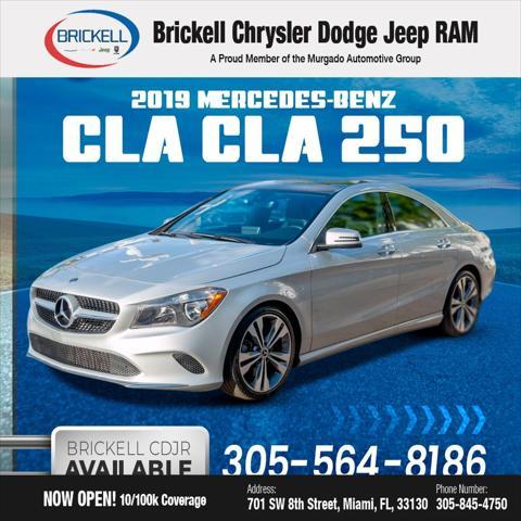 used 2019 Mercedes-Benz CLA 250 car, priced at $17,896