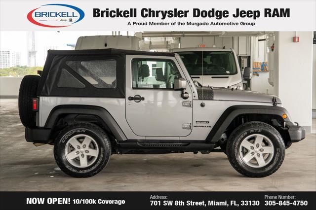 used 2017 Jeep Wrangler car, priced at $22,149