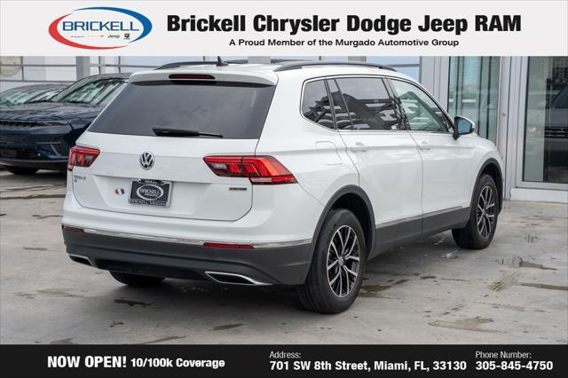 used 2021 Volkswagen Tiguan car, priced at $18,950
