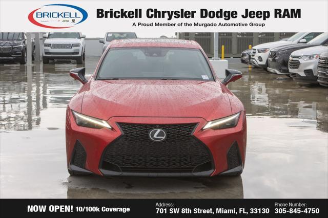 used 2023 Lexus IS 350 car, priced at $38,320