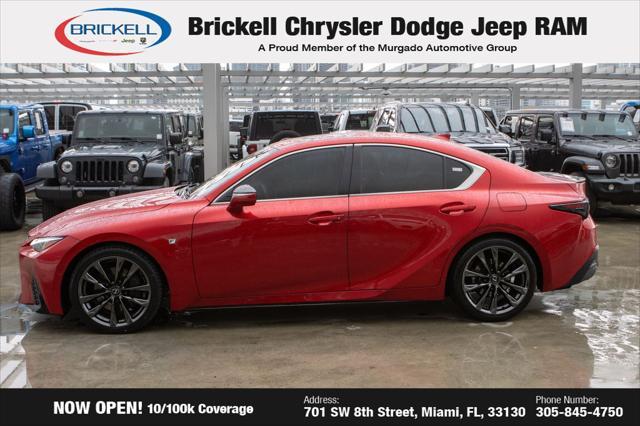 used 2023 Lexus IS 350 car, priced at $38,320