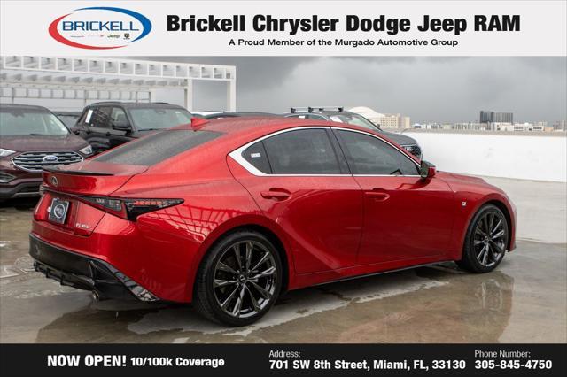 used 2023 Lexus IS 350 car, priced at $38,320