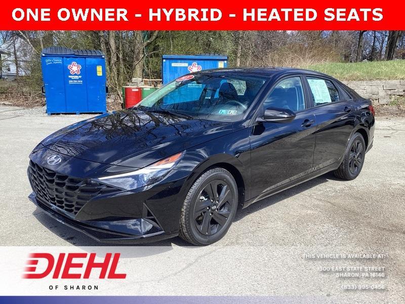 used 2021 Hyundai Elantra HEV car, priced at $17,822