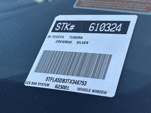 new 2026 Toyota Tundra car, priced at $56,790