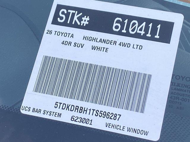 new 2026 Toyota Highlander car, priced at $53,528