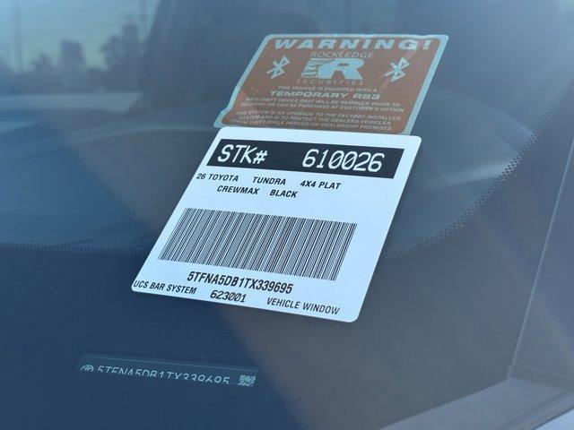 new 2026 Toyota Tundra car, priced at $71,238