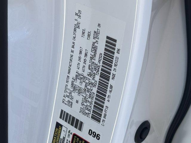 new 2025 Toyota Tacoma car, priced at $43,319