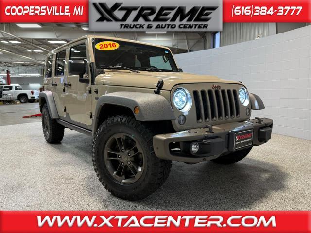 used 2016 Jeep Wrangler Unlimited car, priced at $21,775