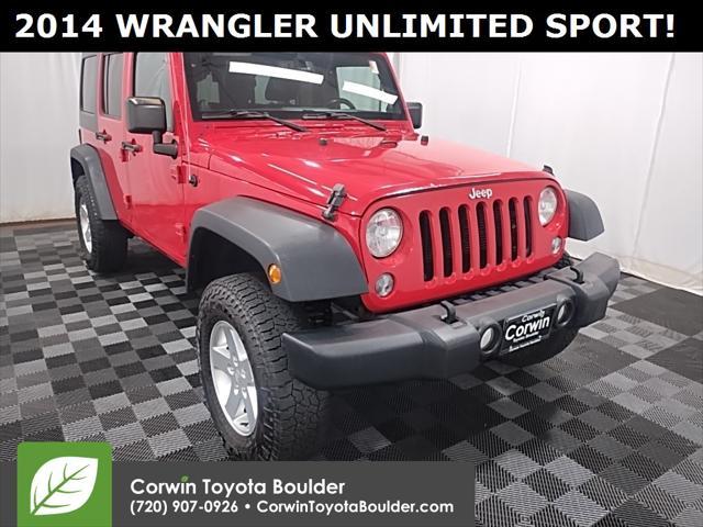 used 2014 Jeep Wrangler Unlimited car, priced at $15,750
