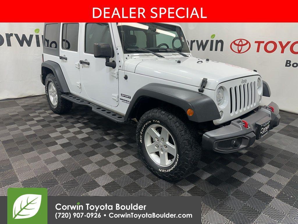 used 2017 Jeep Wrangler Unlimited car, priced at $17,550
