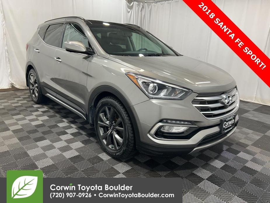 used 2018 Hyundai Santa Fe Sport car, priced at $17,650