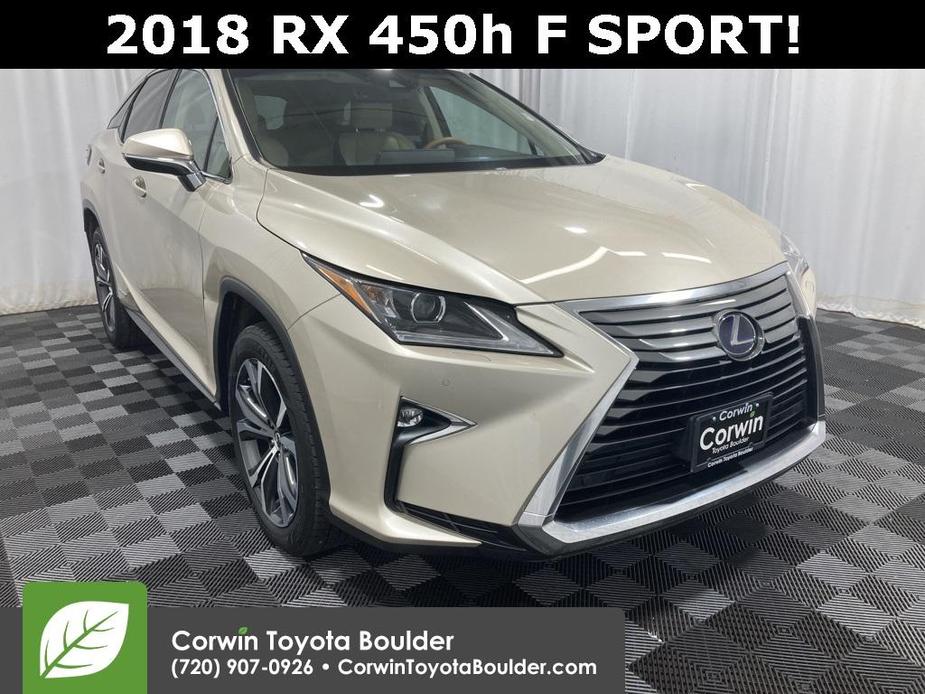 used 2018 Lexus RX 450h car, priced at $34,900
