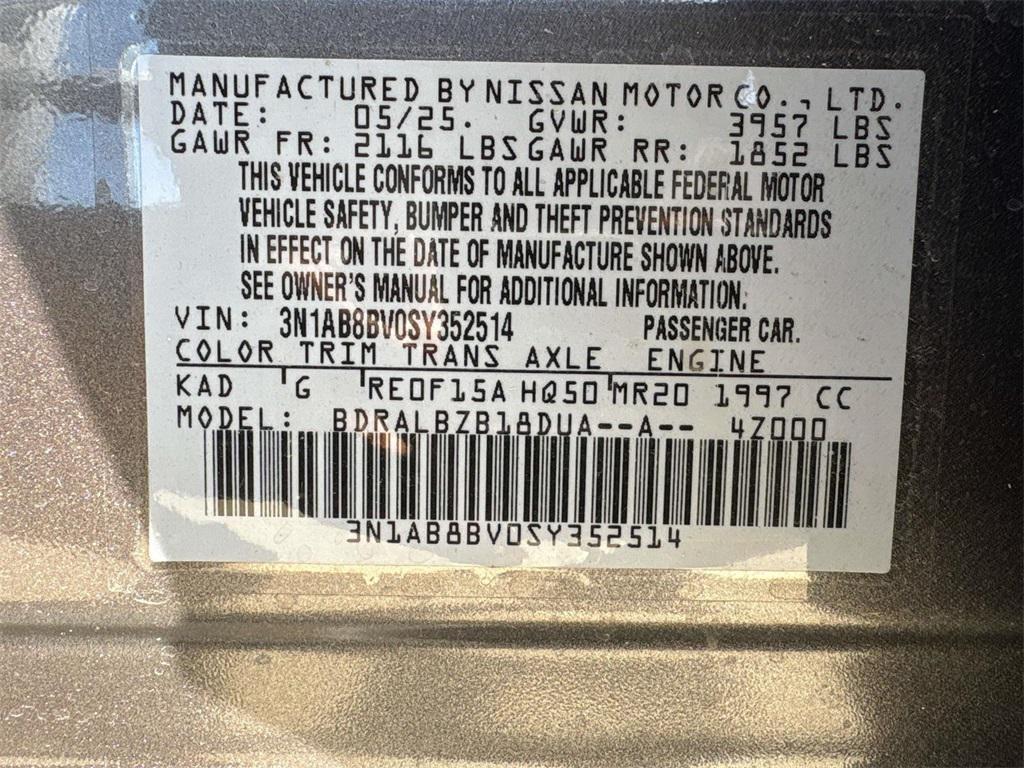 new 2025 Nissan Sentra car, priced at $17,172