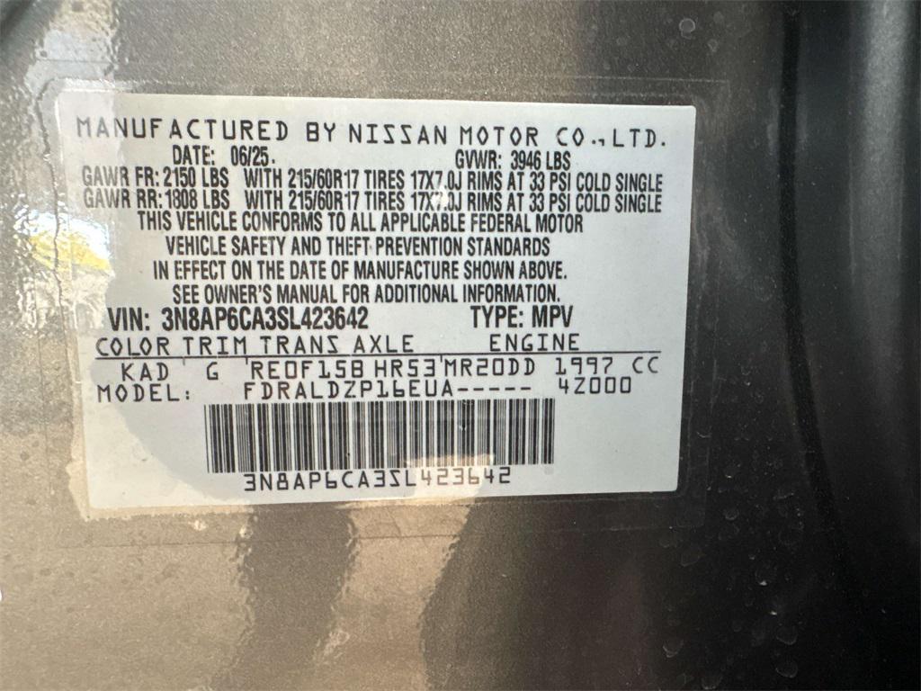 used 2025 Nissan Kicks car, priced at $21,057