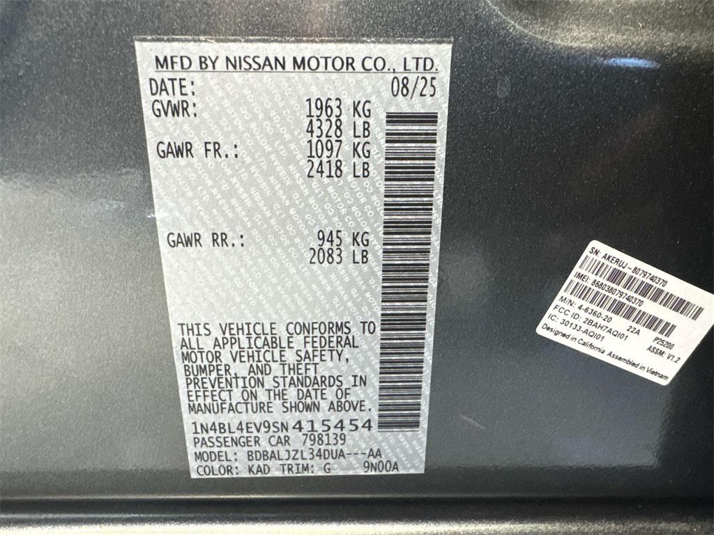 new 2025 Nissan Altima car, priced at $28,613