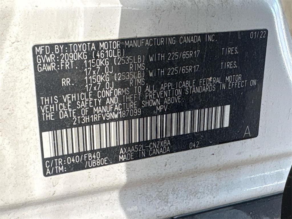 used 2022 Toyota RAV4 car, priced at $21,656