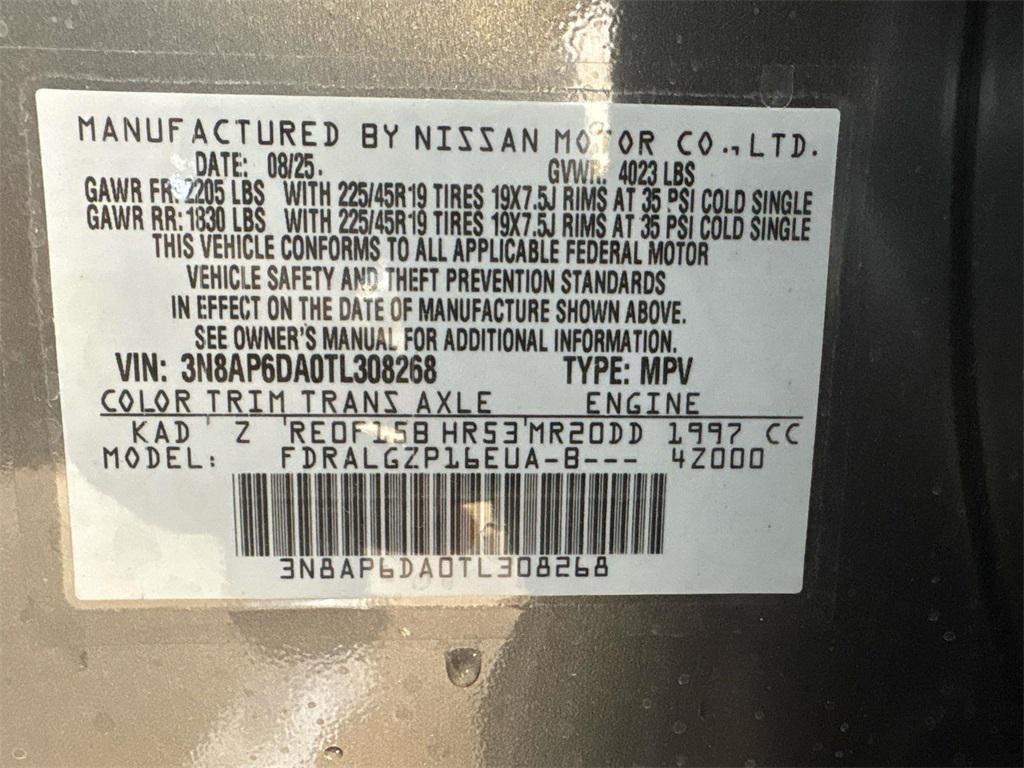 new 2026 Nissan Kicks car, priced at $27,895