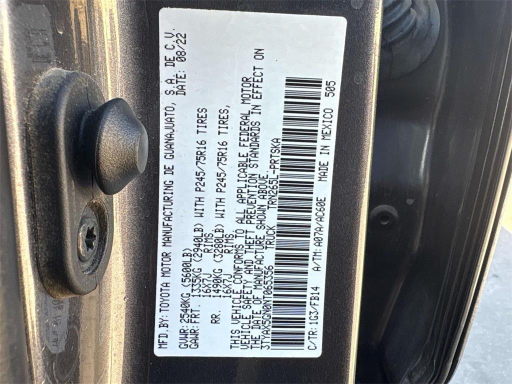 used 2022 Toyota Tacoma car, priced at $25,493