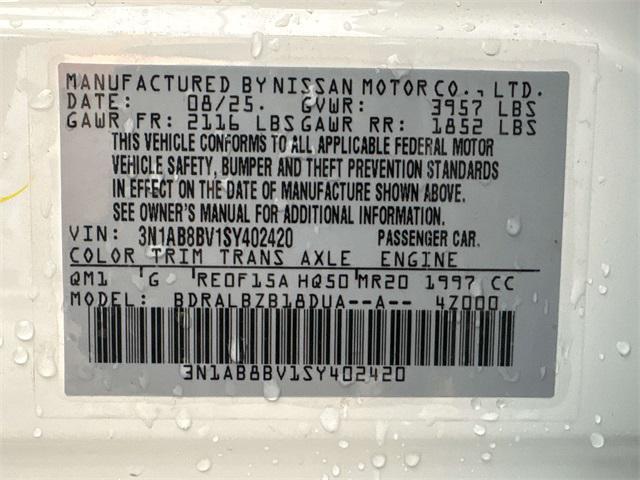 new 2025 Nissan Sentra car, priced at $17,536