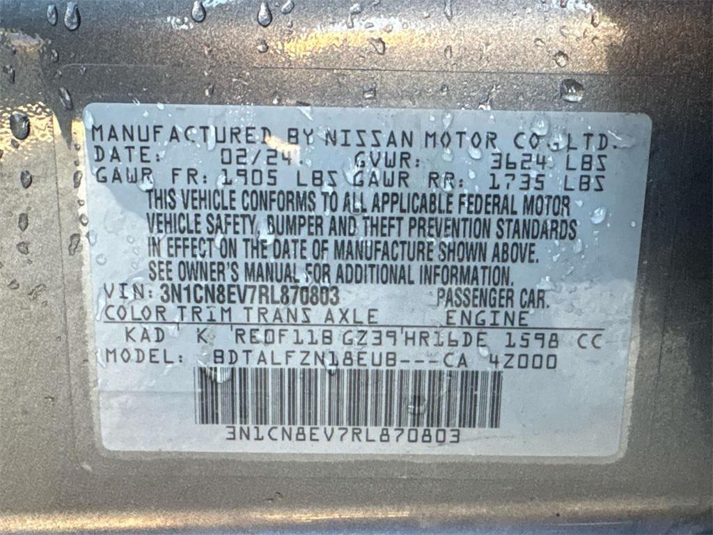 used 2024 Nissan Versa car, priced at $15,111