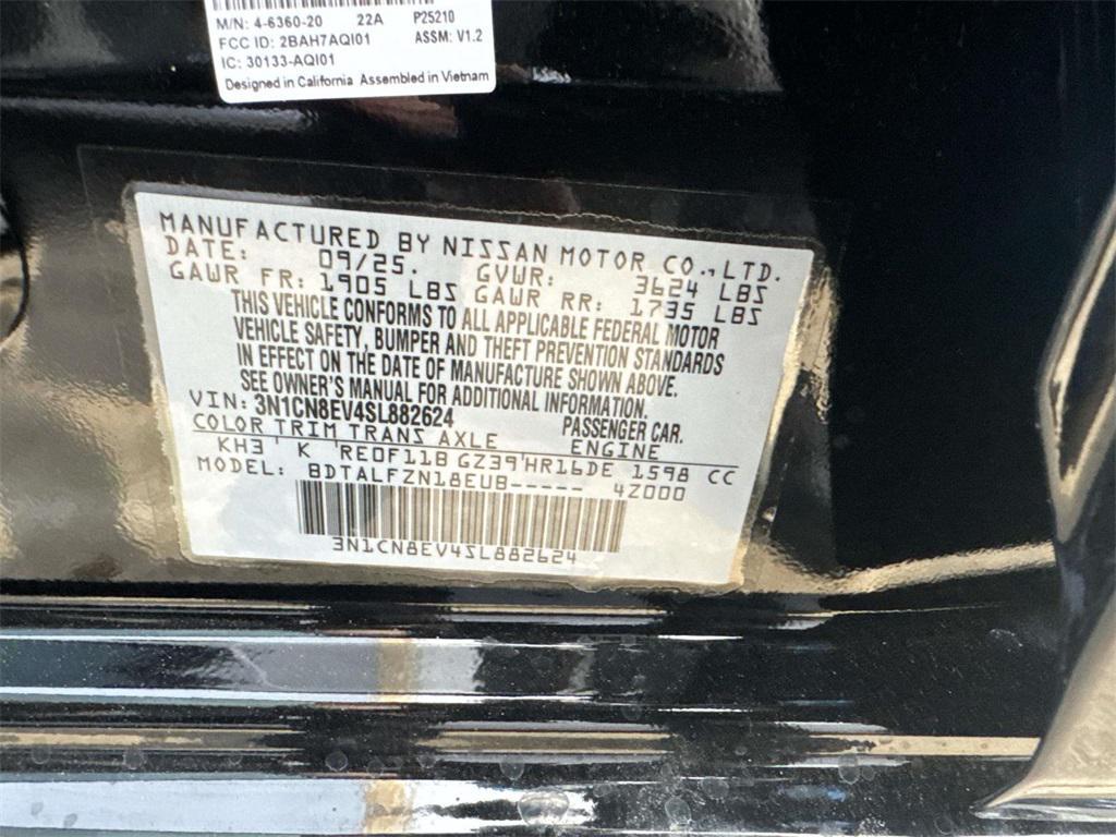 new 2025 Nissan Versa car, priced at $18,535