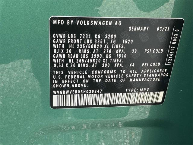 new 2025 Volkswagen ID. Buzz car, priced at $65,002