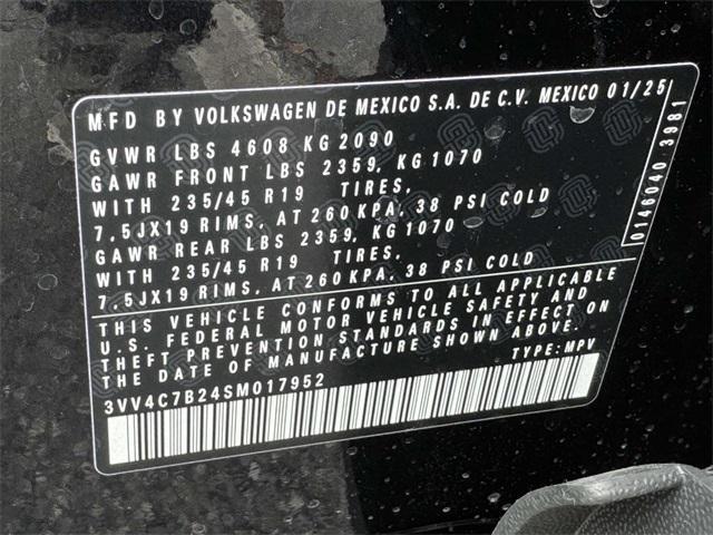new 2025 Volkswagen Taos car, priced at $35,984