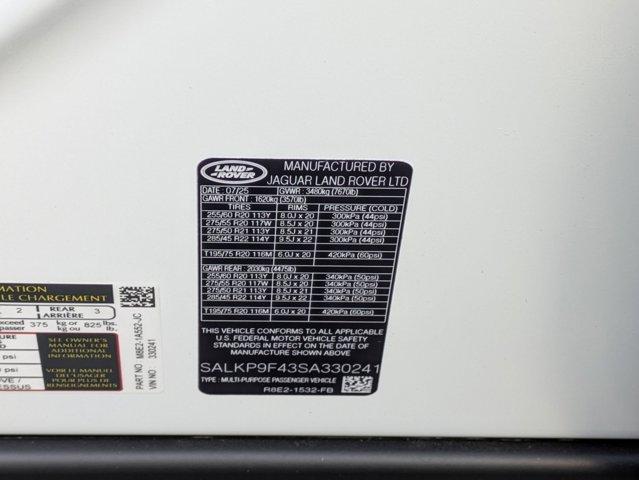 new 2025 Land Rover Range Rover car, priced at $137,251