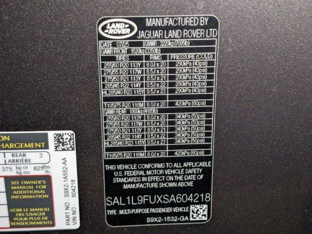 new 2025 Land Rover Range Rover Sport car, priced at $101,351