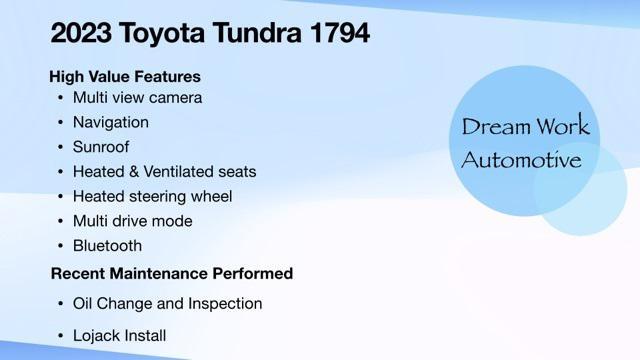 used 2023 Toyota Tundra car, priced at $47,995