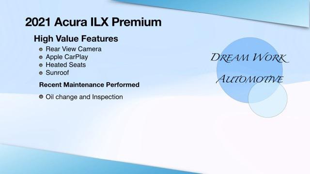 used 2021 Acura ILX car, priced at $20,000