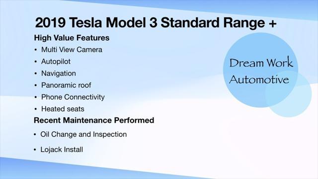 used 2019 Tesla Model 3 car, priced at $14,645