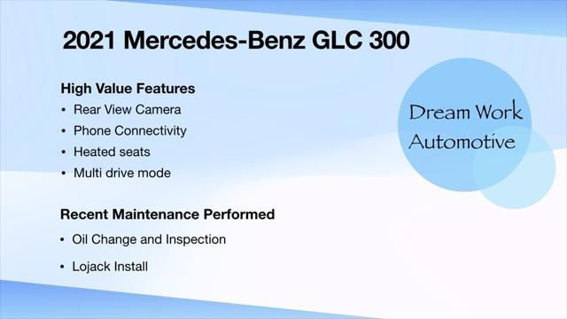 used 2021 Mercedes-Benz GLC 300 car, priced at $26,995