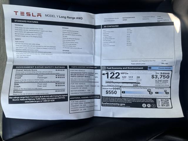 used 2022 Tesla Model Y car, priced at $30,000