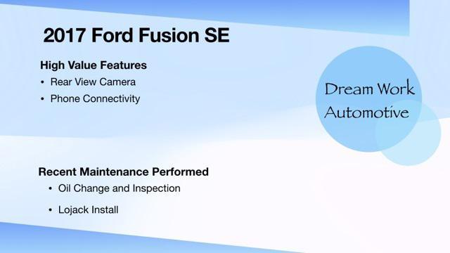 used 2017 Ford Fusion car, priced at $9,495