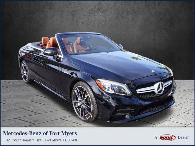 used 2023 Mercedes-Benz AMG C 43 car, priced at $56,999