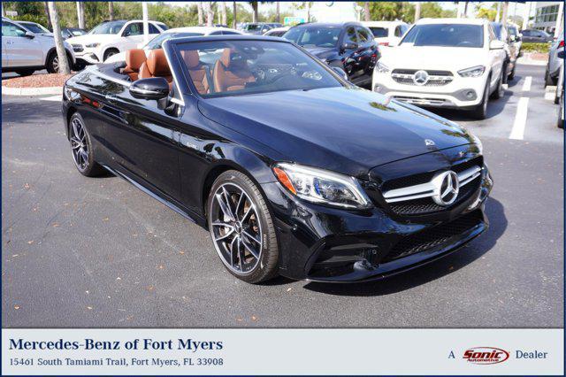 used 2023 Mercedes-Benz AMG C 43 car, priced at $57,999