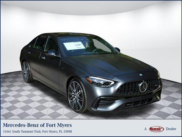 new 2025 Mercedes-Benz AMG C 43 car, priced at $80,250