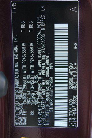 used 2016 Toyota Highlander car, priced at $14,899