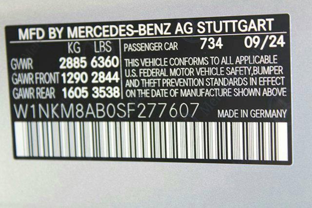 new 2025 Mercedes-Benz AMG GLC 63 car, priced at $102,015