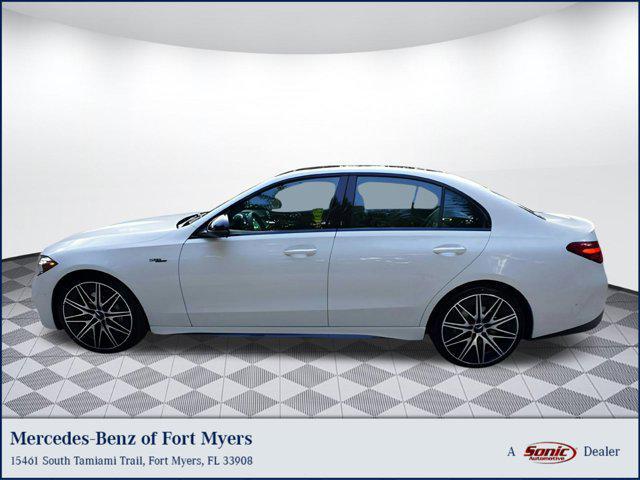 new 2025 Mercedes-Benz AMG C 43 car, priced at $76,055