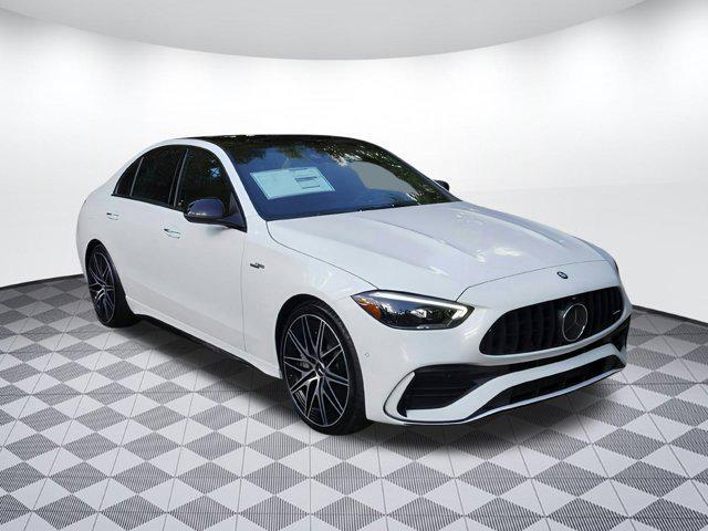 new 2025 Mercedes-Benz AMG C 43 car, priced at $76,055
