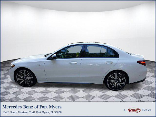 new 2025 Mercedes-Benz AMG C 43 car, priced at $76,055