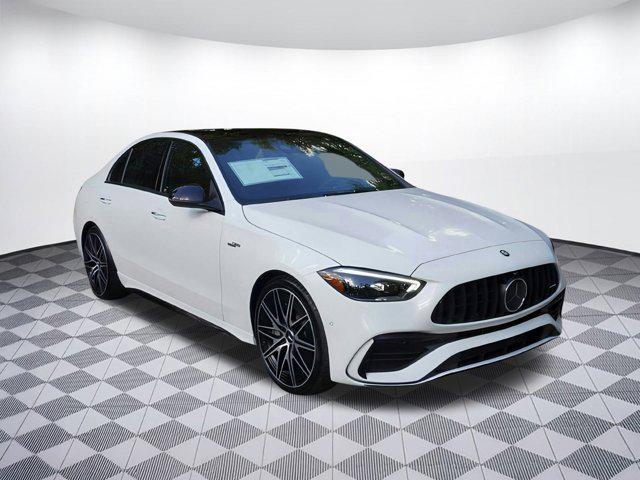 new 2025 Mercedes-Benz AMG C 43 car, priced at $76,055